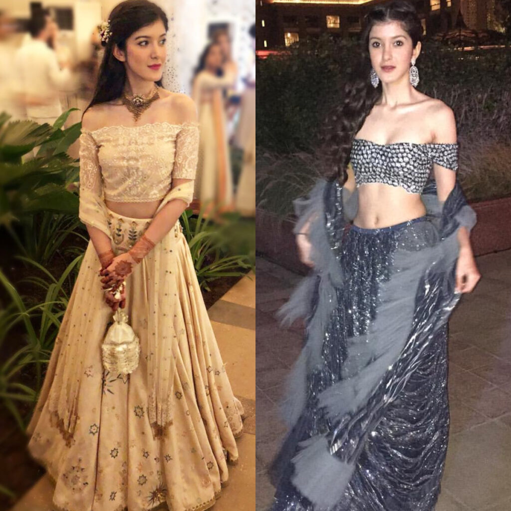 Shanaya's amazing outfits on different occasions