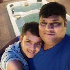 Dev Joshi with his father